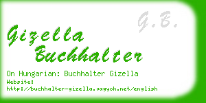 gizella buchhalter business card